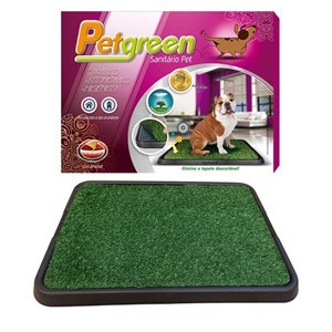 Imagen de Bandeja sanitaria para mascota con pasto artificial, en caja FURACAO