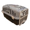 Imagen de Caja transportadora de mascotas Nº2 con asa, de plástico, GRIS, FURACAO