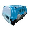 Imagen de Caja transportadora de mascotas Nº1 con asa, de plástico, AZUL, FURACAO