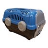 Imagen de Caja transportadora de mascotas Nº1 con asa, de plástico, AZUL, FURACAO