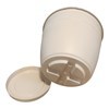 Imagen de Maceta de plástico con plato anti dengue 1,5L, BEIGE