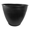 Imagen de Maceta de plástico con plato anti dengue 29,6L, NEGRO