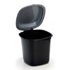 Imagen de Papelera de plástico 4,5L, NEGRO