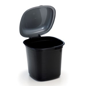 Imagen de Papelera de plástico 4,5L, NEGRO