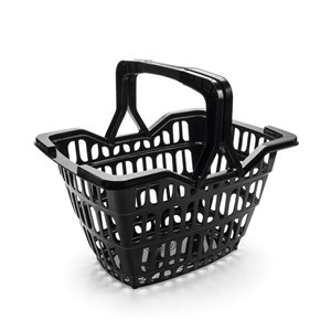 Imagen de Canasto cesto de plástico, 15L, NEGRO