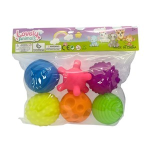 Imagen de Pelota para masajes x6 con texturas, en bolsa