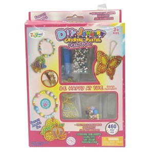 Imagen de Cuentas para armar pulseras y collares, con cuentas diamantes para colorear dijes en caja