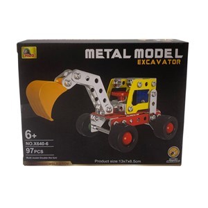 Imagen de Vehículo para armar, piezas  y tornillos de metal, varios diseños, en caja
