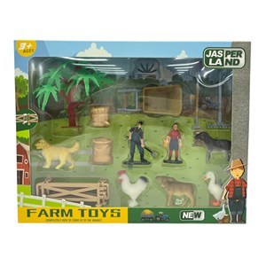 Imagen de Animales de granja con accesorios, en caja