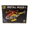 Imagen de Helicóptero para armar, piezas y tornillos de metal, en caja
