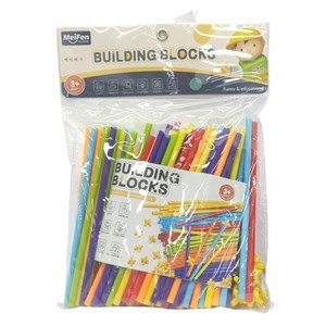 Imagen de Bloques de plástico, 150 piezas, tubos con conecciones, en caja