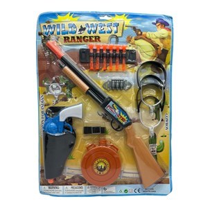 Imagen de Rifle con pistola y accesorios, 19 piezas en blister