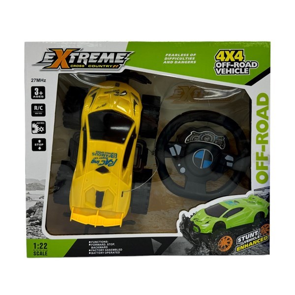 Imagen de Auto a control remoto, volante 2+3AA, en caja, 2 colores