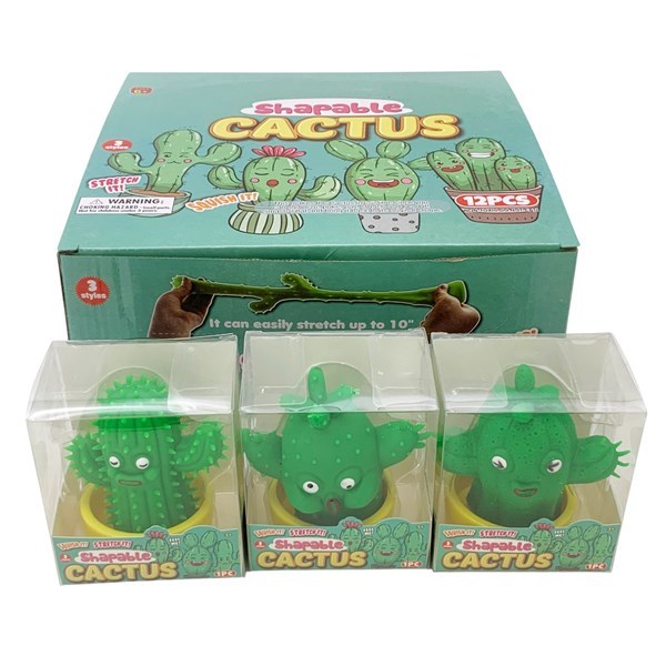 Imagen de Amansaloco de goma, cactus, en caja de PVC, CAJAx12