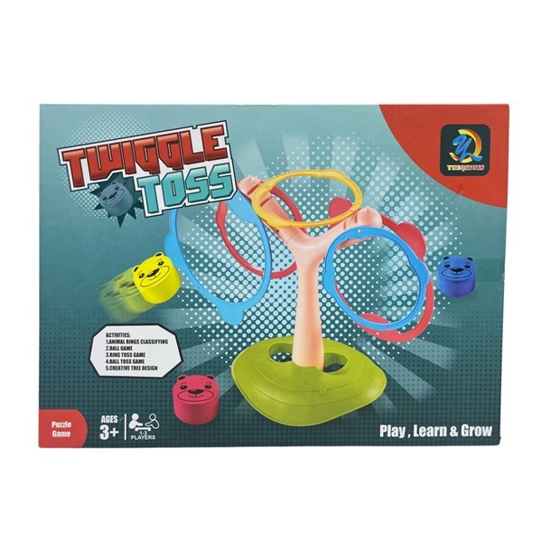 Imagen de Juego de mesa, aros para embocar, juego de balance equilibrio y puntería, en caja