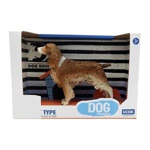 Imagen de Animales de goma perro cocker, en caja