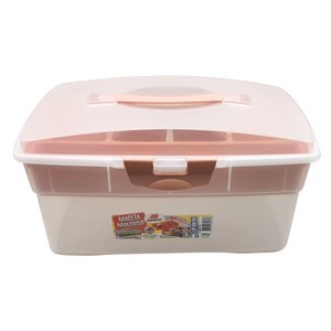 Imagen de Valija de plástico con bandeja, transparente