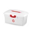 Imagen de Valija botiquín para medicamentos de plástico, grande, 2 divisiones, en bolsa
