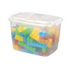 Imagen de Caja organizadora de plástico con tapa 12L, transparente