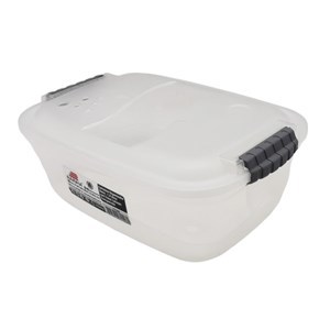 Imagen de Caja organizadora de plástico con tapa 1.9L, transparente