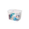 Imagen de Caja organizadora de plástico con tapa 3.7L, transparente