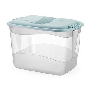 Imagen de Caja organizadora de plástico con tapa 20L, varios colores