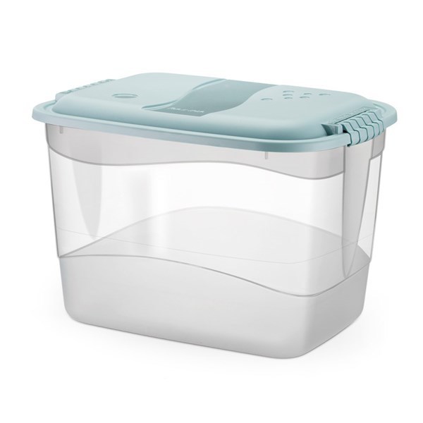 Imagen de Caja organizadora de plástico con tapa 20L, varios colores
