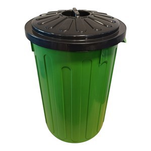 Imagen de Papelera de plástico con tapa 40L, varios colores