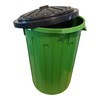 Imagen de Papelera de plástico con tapa 40L, varios colores