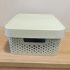 Imagen de Caja organizadora de plástico con tapa calada 11L, VERDE
