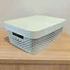 Imagen de Caja organizadora de plástico con tapa calada 11L, VERDE