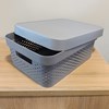 Imagen de Caja organizadora de plástico con tapa calada 11L, GRIS