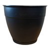 Imagen de Maceta de plástico con plato anti dengue 7,3L, NEGRO