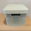 Imagen de Caja organizadora de plástico con tapa calada 17L, VERDE