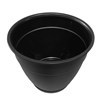 Imagen de Maceta de plástico con plato anti dengue 1,5L, NEGRO