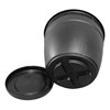 Imagen de Maceta de plástico con plato anti dengue 1,5L, NEGRO