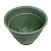 Imagen de Maceta de plástico con plato anti dengue 1,5L, VERDE