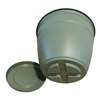 Imagen de Maceta de plástico con plato anti dengue 1,5L, VERDE