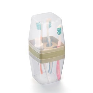 Imagen de Porta cepillo de dientes de plástico con tapa, varios colores