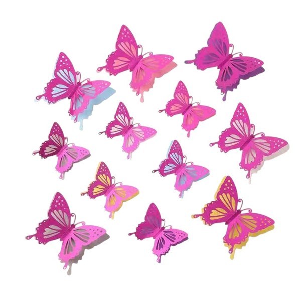 Imagen de Adorno de mesa x12, mariposa, en bolsa
