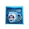 Imagen de Taza de loza con cuchara, 250ml PAPÁ en caja, varios diseños