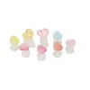 Imagen de Separador de dedos de silicona, para pedicuría x8, varios diseños, en bolsa