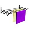 Imagen de Tendedero de pared plegable chico, 6 varillas, de acero pintado, NEGRO Maxeb