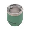 Imagen de Mate con tapa 220ml Berlina VERDE, doble pared de acero inoxidable, en caja