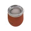 Imagen de Mate con tapa 220ml Berlina ANARANJADO, doble pared de acero inoxidable, en caja