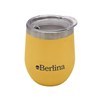 Imagen de Mate con tapa 220ml Berlina MOSTAZA, doble pared de acero inoxidable, en caja