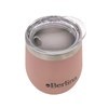 Imagen de Mate con tapa 220ml Berlina ROSADO, doble pared de acero inoxidable, en caja