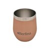 Imagen de Mate con tapa 220ml Berlina BEIGE, doble pared de acero inoxidable, en caja