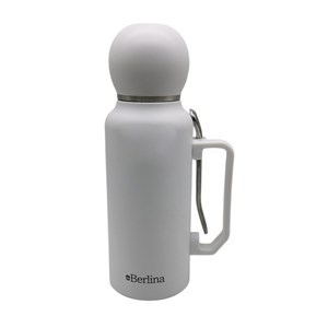 Imagen de Termo 1L asa con mate tapa 160ml, base antideslizante, Berlina BLANCO