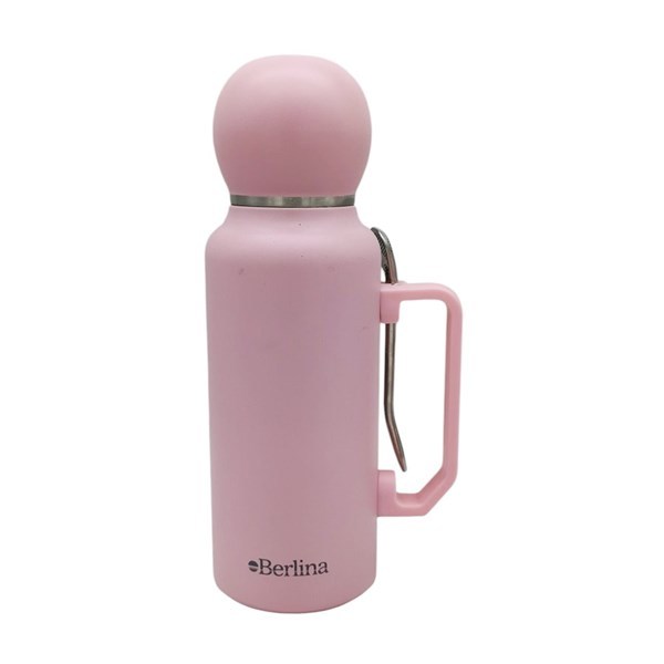 Imagen de Termo 1L asa con mate tapa 160ml, base antideslizante, Berlina ROSADO